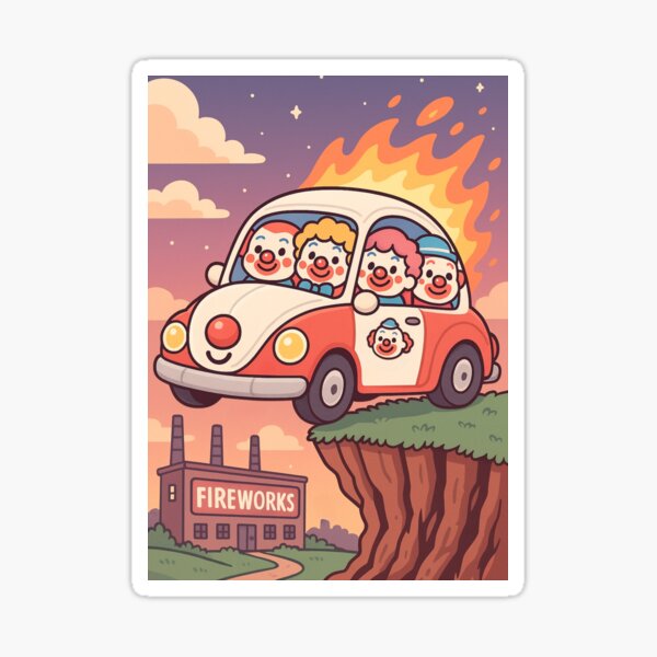 Item preview, Bigger Than a Dumpster Fire: Clown Car Edition designed and sold by StoryWovenCo.