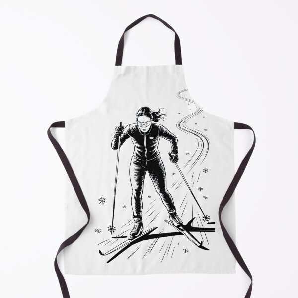 Item preview, Dynamic Female Cross Country Skier designed and sold by ShadowAndSlate.