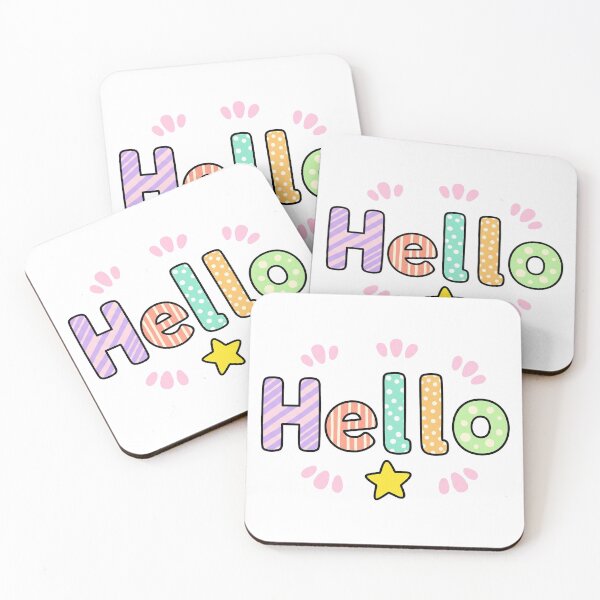 Item preview, Colorful Hello Greeting designed and sold by dreephic22.