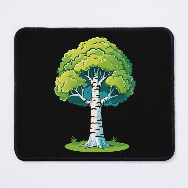 Item preview, Birch tree with leaves, spring or summer, green foliage, home, forest and garden decoration, silver birch, warty birch, European white birch, weeping birch (Betula pendula) designed and sold by Danler.