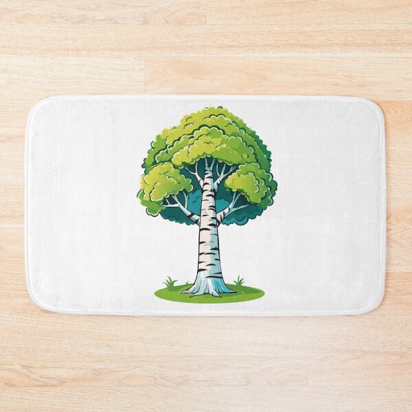 Item preview, Birch tree with leaves, spring or summer, green foliage, home, forest and garden decoration, silver birch, warty birch, European white birch, weeping birch (Betula pendula) designed and sold by Danler.