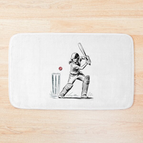 Item preview, Dynamic Female Cricket Batter designed and sold by ShadowAndSlate.