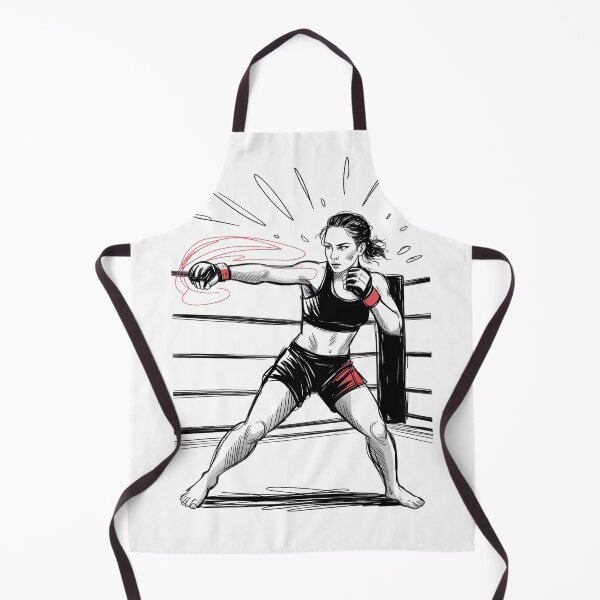 Item preview, Dynamic Female MMA Fighter Punch designed and sold by ShadowAndSlate.