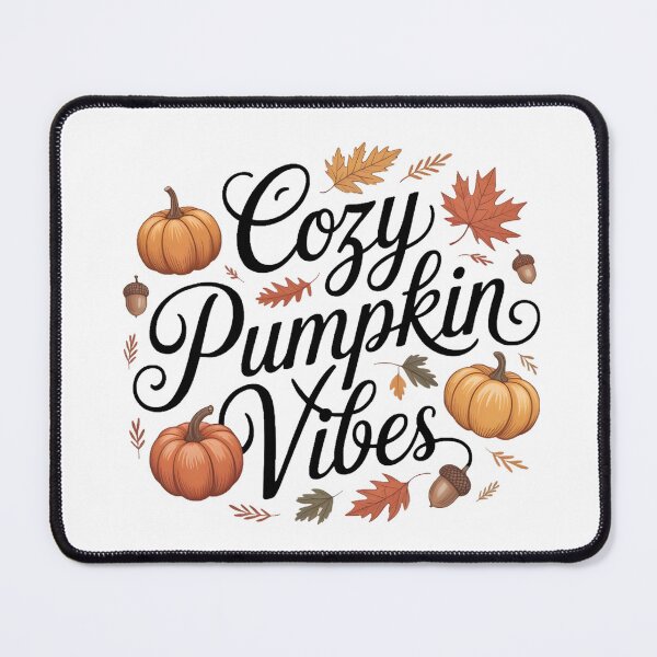 Item preview, Cozy Pumpkin Vibes – Cute Autumn Aesthetic Fall Leaves Digital Art designed and sold by AnnDesignStudio.