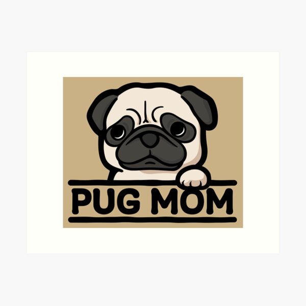 Item preview, PUG MOM – Lustiges und süßes Geschenk für Mopsliebhaber designed and sold by OEKAKIYASAN.