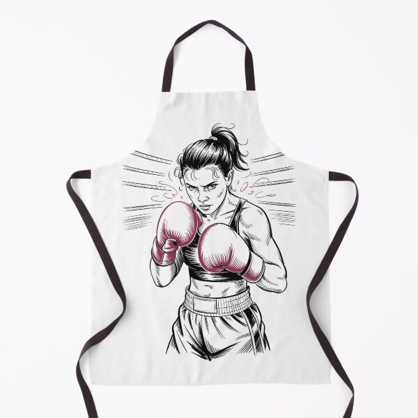 Item preview, Dynamic Female Boxer Ready Stance designed and sold by ShadowAndSlate.