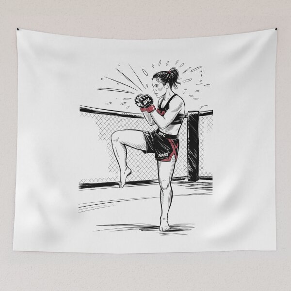 Item preview, Dynamic Female MMA Fighter Stance designed and sold by ShadowAndSlate.