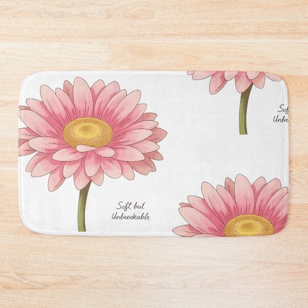 Item preview, Gerbera flower "Soft but Unbreakable" designed and sold by WitInNuKicks.