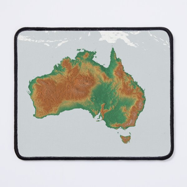Item preview, Australia Topographic Elevation Map designed and sold by design2xstudio.