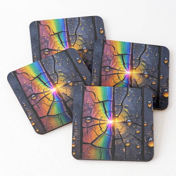 Item preview, Cracked Wooden Surface with Rainbow Light designed and sold by sneidere9dace.