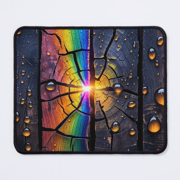 Item preview, Cracked Wooden Surface with Rainbow Light designed and sold by sneidere9dace.
