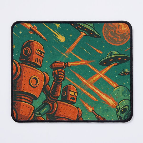 Item preview, Cosmic Clash: Robots vs Aliens designed and sold by -DEEWOLF-.