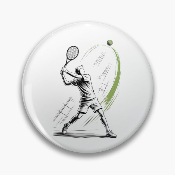 Item preview, Dynamic Tennis Player Forehand designed and sold by ShadowAndSlate.
