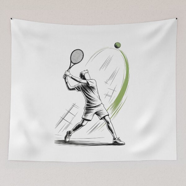 Item preview, Dynamic Tennis Player Forehand designed and sold by ShadowAndSlate.