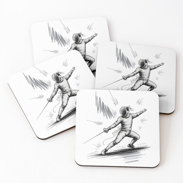 Item preview, Dynamic Fencing Duel Sketch designed and sold by ShadowAndSlate.