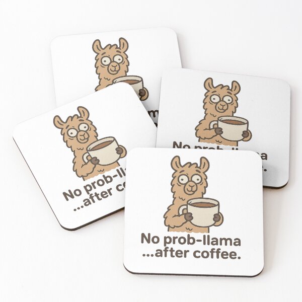 Item preview, Coffee Llama – “No prob-llama … after my coffee” designed and sold by Thorrdu.