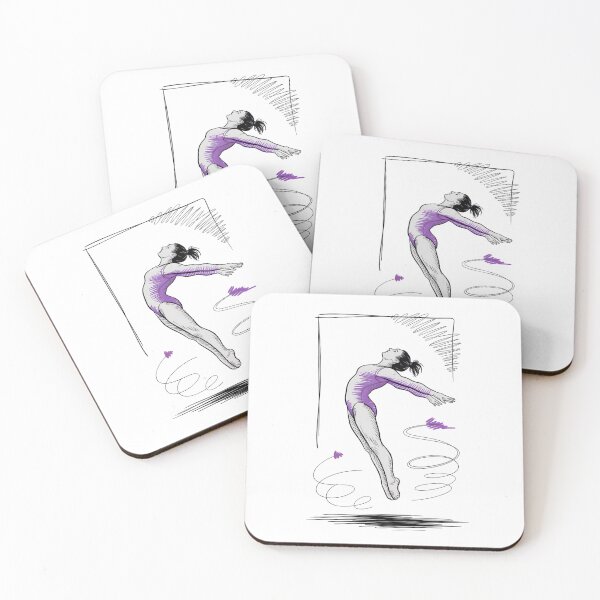 Item preview, Dynamic Gymnast Leap Sketch designed and sold by ShadowAndSlate.