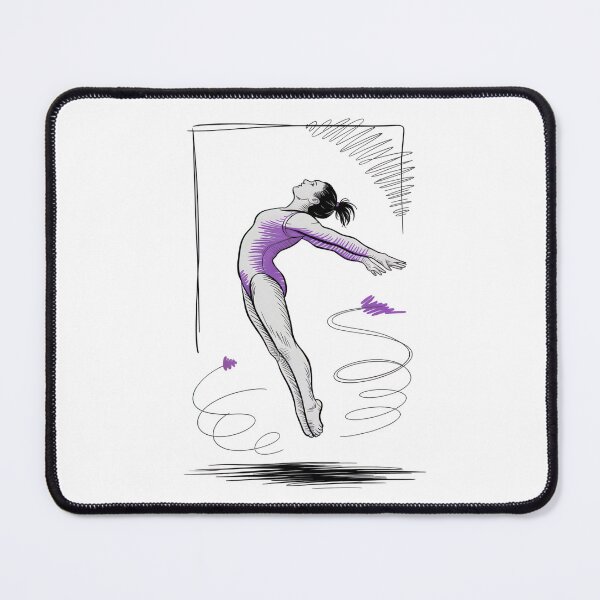 Item preview, Dynamic Gymnast Leap Sketch designed and sold by ShadowAndSlate.