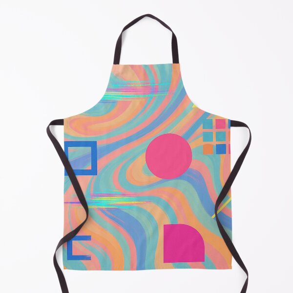 Item preview, Vaporwave Geometric Swirl | Retro Aesthetic Abstract Pattern designed and sold by zevorgue.