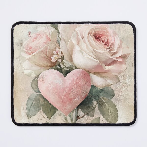 Item preview, Vintage floral arrangement with heart and roses designed and sold by olenapetol.
