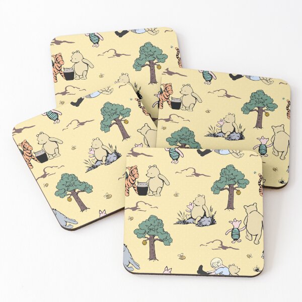 Item preview, Classic Pooh and Friends Storybook Sketches Soft Yellow designed and sold by KrisInStitches.
