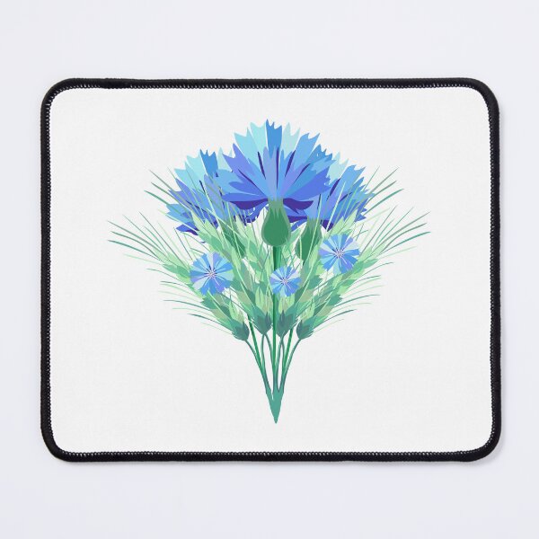 Item preview, Wild Cornflowers Botanical Print designed and sold by olenapetol.