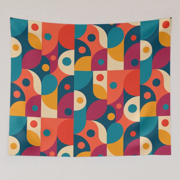 Item preview, Color Pop Abstract Pattern – Bold Modern Geometric Shapes in Bright Tones designed and sold by PosterFuel.