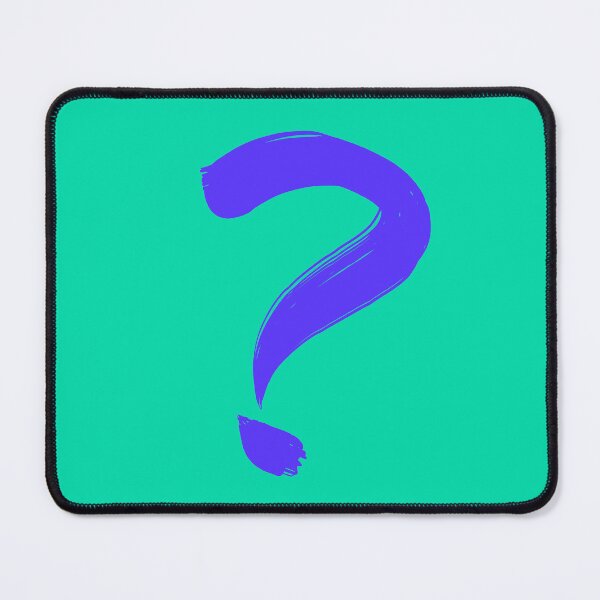 Item preview, Painted Question Mark (Purple/Turquoise) designed and sold by birdgoatman.