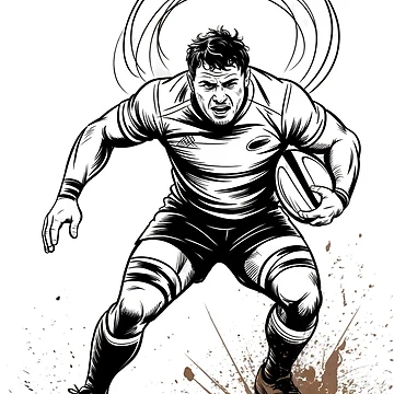 Artwork thumbnail, Dynamic Rugby Player Intensity by ShadowAndSlate
