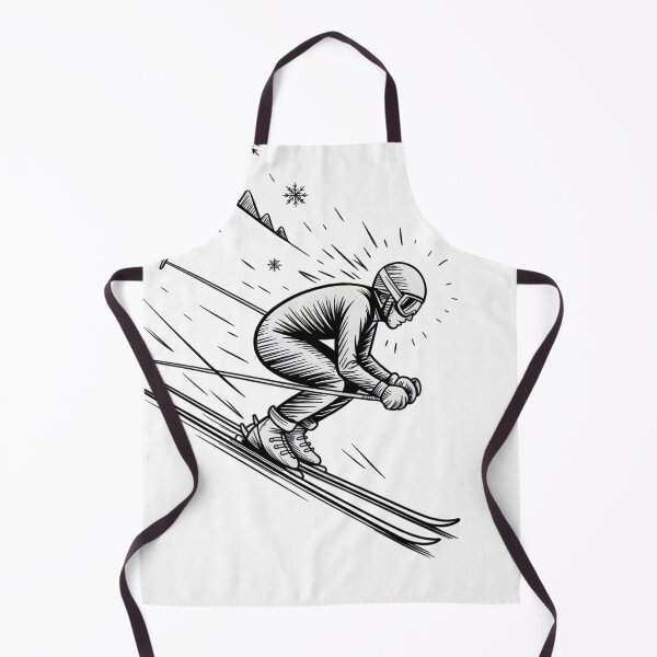 Item preview, Dynamic Downhill Skier Sketch designed and sold by ShadowAndSlate.