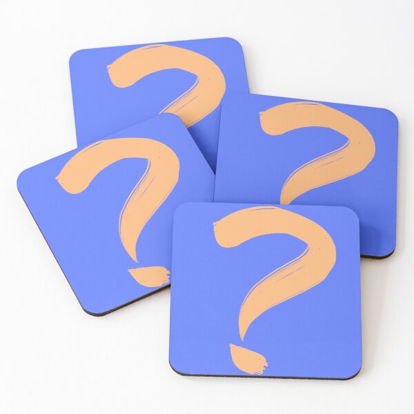 Item preview, Painted Question Mark (Yellow/Blue) designed and sold by birdgoatman.