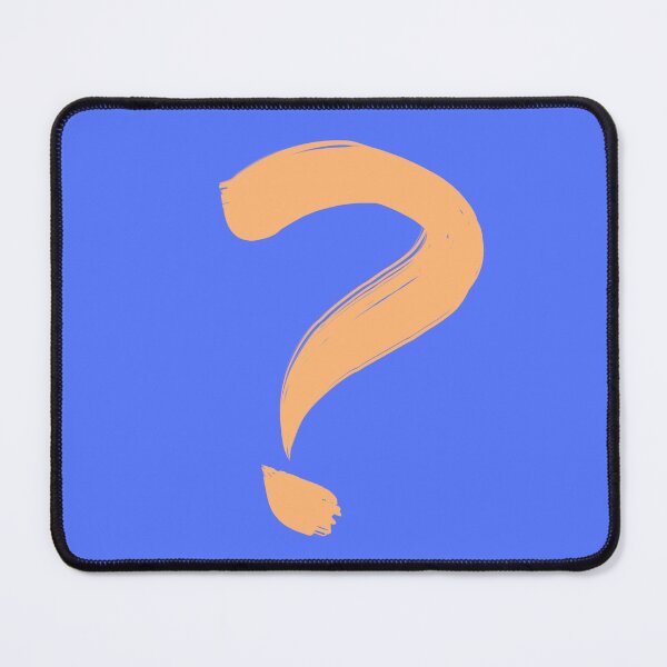 Item preview, Painted Question Mark (Yellow/Blue) designed and sold by birdgoatman.