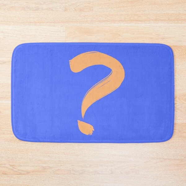 Item preview, Painted Question Mark (Yellow/Blue) designed and sold by birdgoatman.