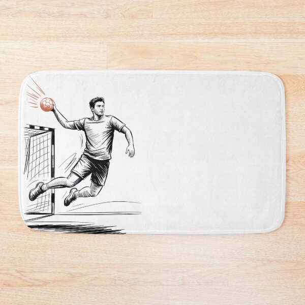 Item preview, Dynamic Handball Player Shot designed and sold by ShadowAndSlate.