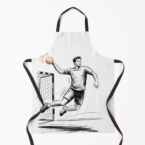 Item preview, Dynamic Handball Player Shot designed and sold by ShadowAndSlate.