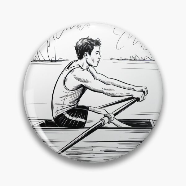Item preview, Dynamic Male Rower Sketch designed and sold by ShadowAndSlate.