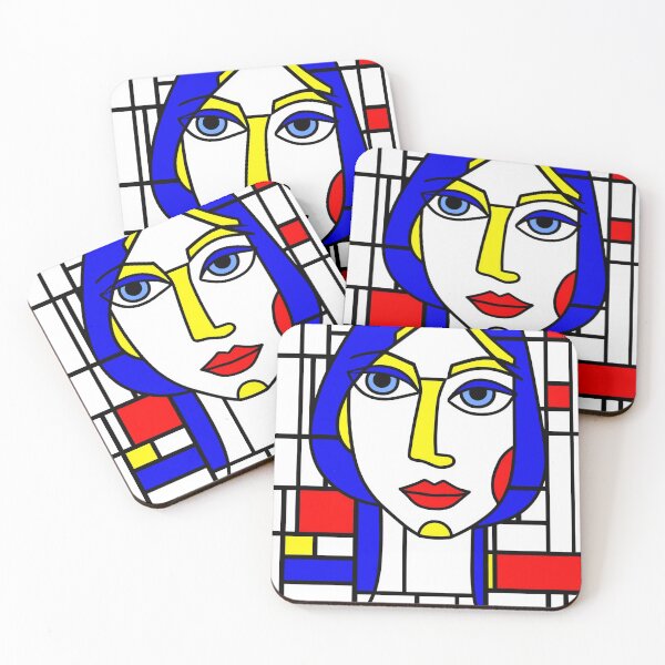 Item preview, Modern Mondrian Muse designed and sold by Art & Coffee.