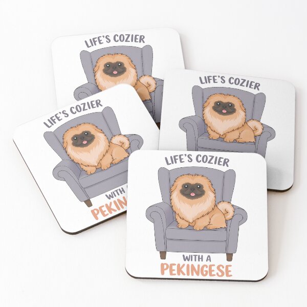 Item preview, Life’s Cozier With a Pekingese (1) designed and sold by InkoraLab.