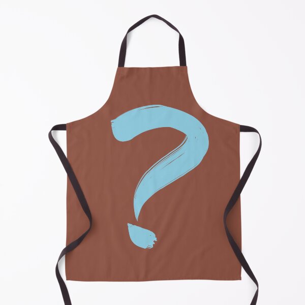 Item preview, Painted Question Mark (Brown/Teal) designed and sold by birdgoatman.