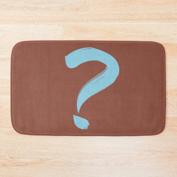 Item preview, Painted Question Mark (Brown/Teal) designed and sold by birdgoatman.