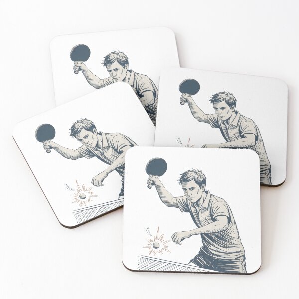 Item preview, Dynamic Table Tennis Player Sketch designed and sold by ShadowAndSlate.