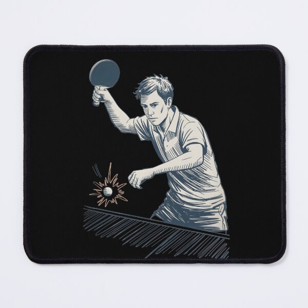 Item preview, Dynamic Table Tennis Player Sketch designed and sold by ShadowAndSlate.