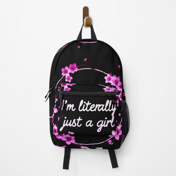 Item preview, I'm Literally Just a Girl - Cherry Blossom Irony Statement Design designed and sold by Full Throttle Alchemist .