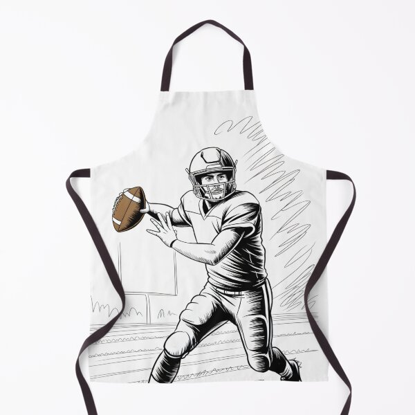 Item preview, Dynamic American Football Quarterback Sketch designed and sold by ShadowAndSlate.