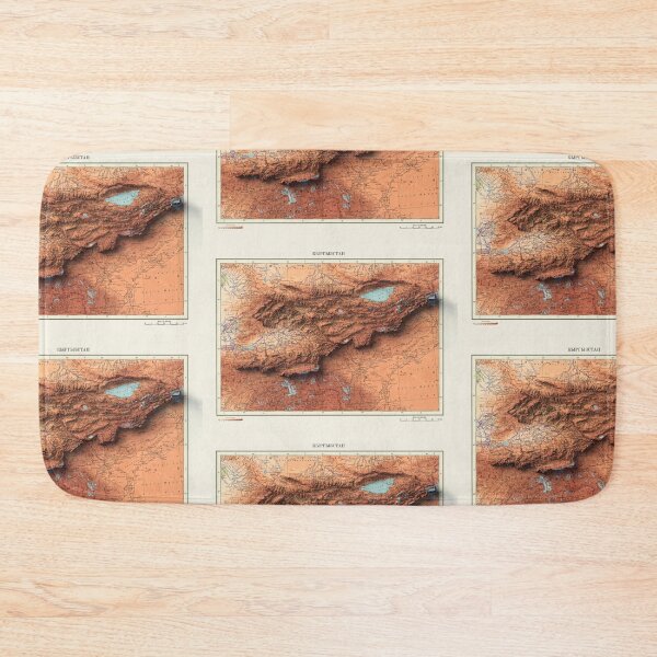 Item preview, 1966 Kyrgyzstan Relief Map 3D digitally-rendered designed and sold by ThinkAboutMaps.