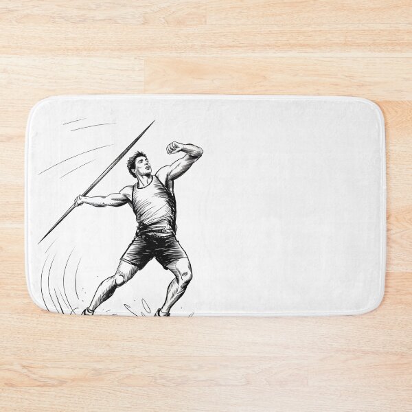 Item preview, Dynamic Male Javelin Thrower Sketch designed and sold by ShadowAndSlate.