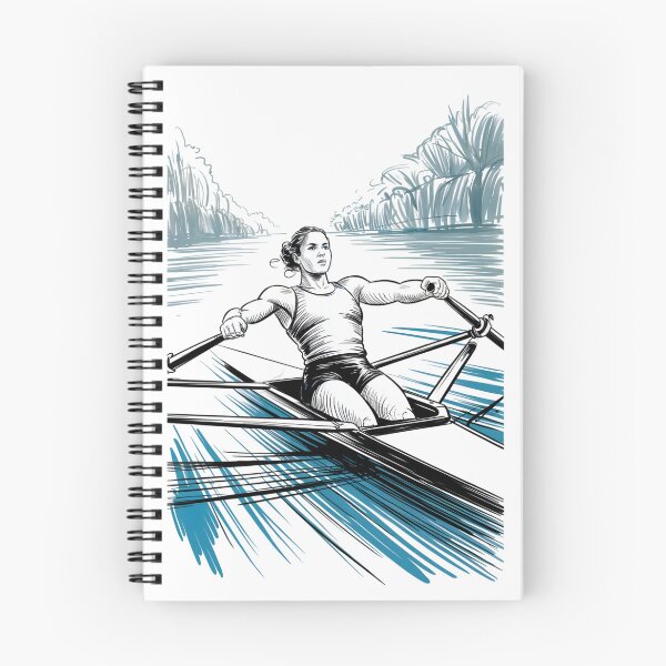 Item preview, Dynamic Female Rower Sketch designed and sold by ShadowAndSlate.