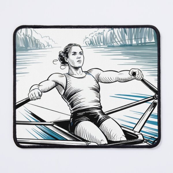 Item preview, Dynamic Female Rower Sketch designed and sold by ShadowAndSlate.
