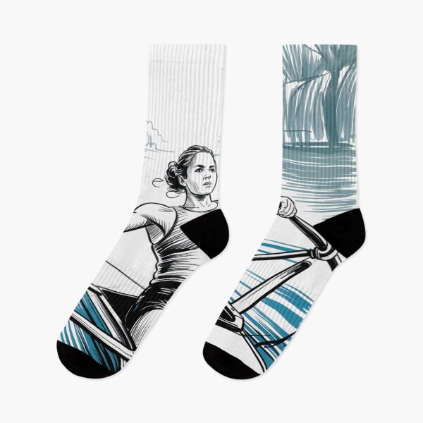 Item preview, Dynamic Female Rower Sketch designed and sold by ShadowAndSlate.