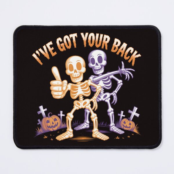 Item preview, Halloween Skeleton I've Got Your Back – Shadow Style Sketch designed and sold by Slavicsoul.